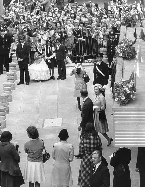 The Queen and the Duke of Edinburgh visit Coventry during the Queen