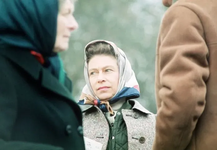  : Queen Elizabeth at the Badminton Horse Trials, April 1974