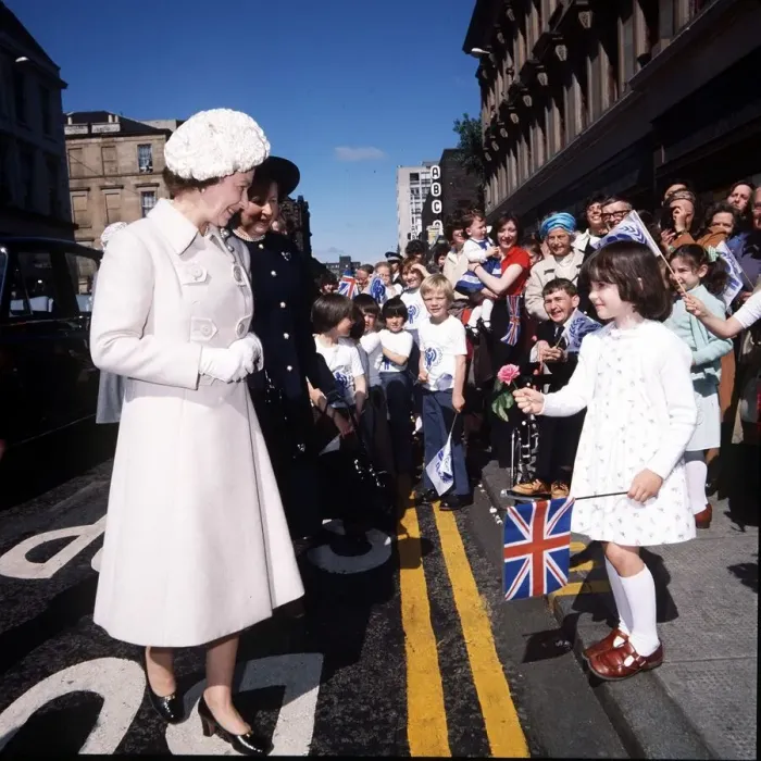 Framed Print : Queen Elizabeth II, 4th June 1979 Golden Jubilee Flower Girl