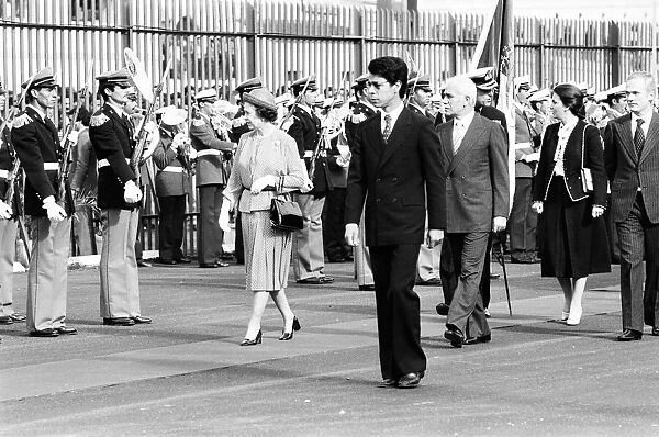 Queen Elizabeth II in Algiers, Algeria. The Queen arrives from Royal Yacht Britannia