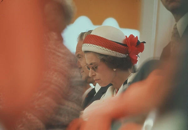 Queen Elizabeth II, attends the 1976 Olympic Games in Canada In this picture