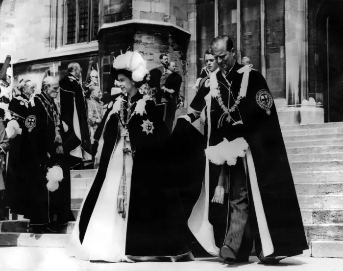 Framed Print : Queen Elizabeth II attends the annual Service of the Order of the Garter - The Queen