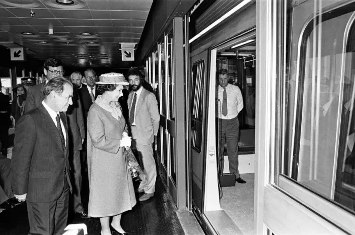 Framed Print : Queen Elizabeth II attends the opening of a new terminal at Birmingham International Framed Print : Queen Elizabeth II attends the opening of a new terminal at Birmingham International