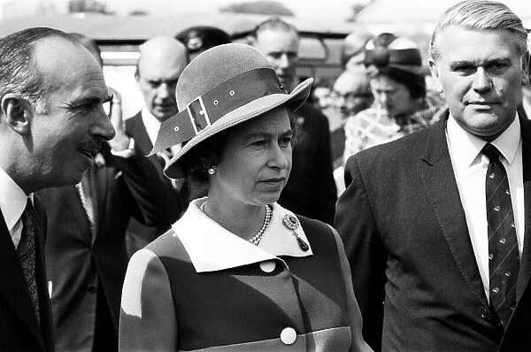 Queen Elizabeth II attends the Royal Show at Stoneleigh Park, Warwickshire. 5th July 1972