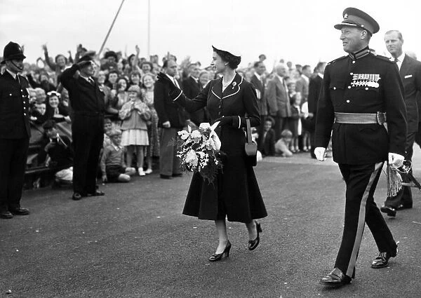 Queen Elizabeth II and the Duke of Edinburghs tour of Wales