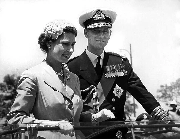 Queen Elizabeth II and her husband Prince Philip, the Duke of Edinburgh