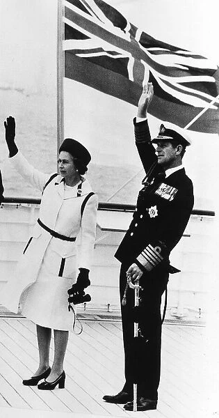 Queen Elizabeth II and her husband Prince Philip, Duke Of Edinburgh