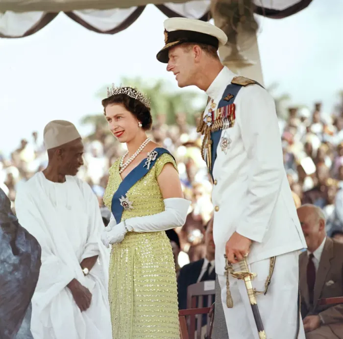 Framed Print : Queen Elizabeth II with her husband Prince Philip, the Duke of Edinburgh