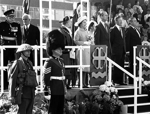 Queen Elizabeth II in Liverpool during her Silver Jubilee Tour