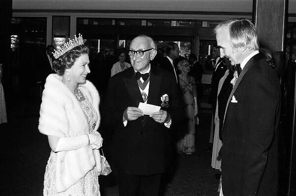 Queen Elizabeth II at the Metropole Hotel, NEC, during the Silver Jubilee tour