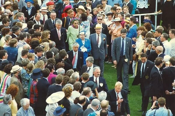 Queen Elizabeth II at Newcastles Gosforth Park Racecourse on the Northumberland