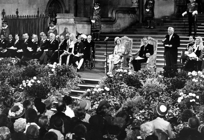Framed Print : Queen Elizabeth II opens the 62nd Inter-Parliamentary Union conference Framed Print : Queen Elizabeth II opens the 62nd Inter-Parliamentary Union conference