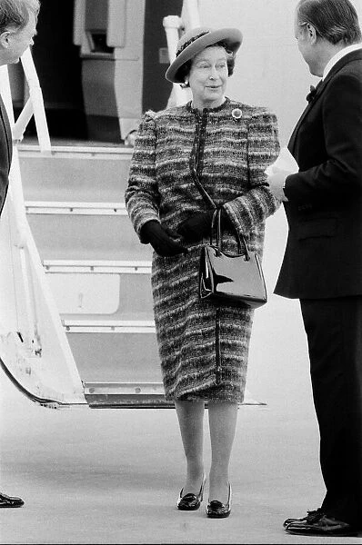 Queen Elizabeth II opens London City Airport, to the East of London