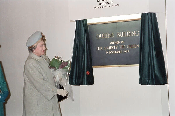 Queen Elizabeth II opens the Queens Building at De Montfort University, Leicester