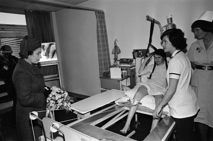 Framed Print : Queen Elizabeth II opens the Royal Surrey County Hospital