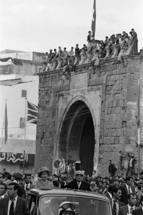 Framed Print : Queen Elizabeth II and President Habib Bourguiba during the Royal state visit to Tunis Framed Print : Queen Elizabeth II and President Habib Bourguiba during the Royal state visit to Tunis
