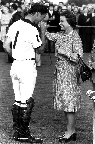 Queen Elizabeth II and Prince Charles, July 1985