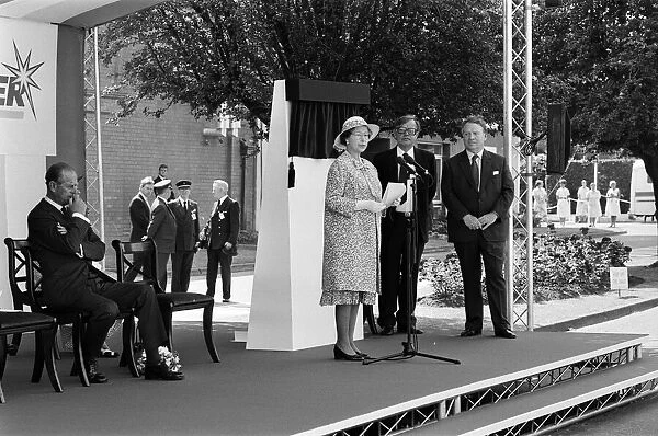 Queen Elizabeth II and Prince Philip, Duke of Edinburgh visit Port Sunlight as part of