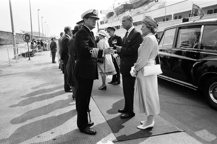 Framed Print : Queen Elizabeth II and Prince Philip, Duke of Edinburgh visit Port Sunlight as part of Framed Print : Queen Elizabeth II and Prince Philip, Duke of Edinburgh visit Port Sunlight as part of