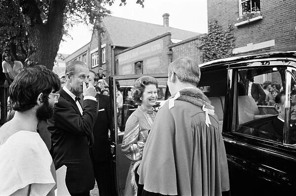 Queen Elizabeth II and Prince Philip, Duke of Edinburgh attend Windsor Medieval Fair
