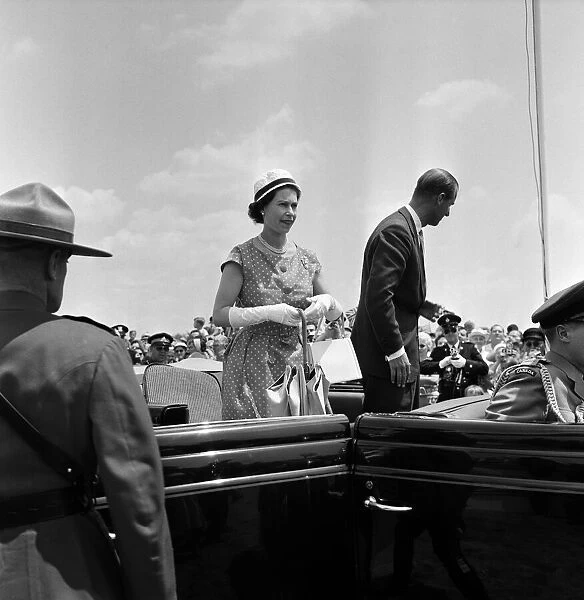Queen Elizabeth II and Prince Philip, Duke of Edinburgh pictured during the Royal tour of