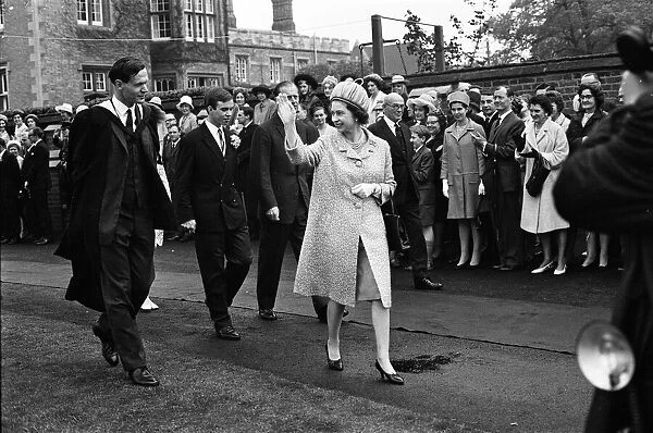 Queen Elizabeth II and Prince Philip, Duke of Edinburgh visit Rugby School, Rugby