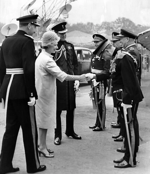 Queen Elizabeth II and Prince Philip, Duke of Edinburgh visit Belle Vue Stadium