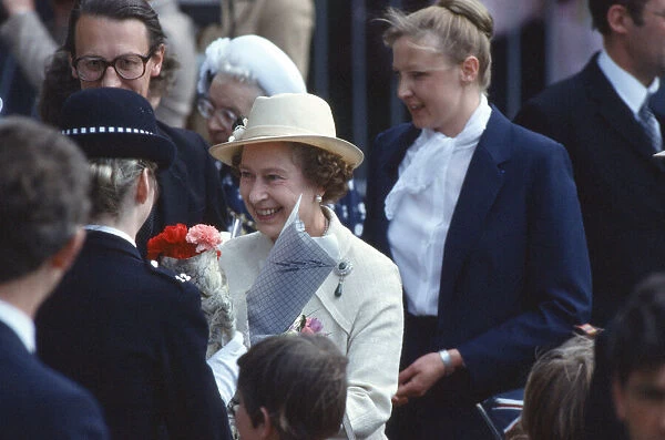 Queen Elizabeth II and Prince Philip, The Duke of Edinburgh visit Nottingham, England