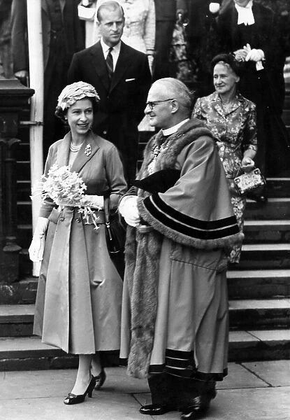 Queen Elizabeth II and Prince Philip, Duke of Edinburgh, visiting Chester