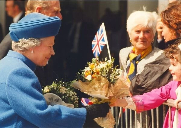 Queen Elizabeth II and Prince Philip officially open the Siemens plant in Wallsend -