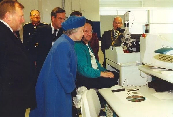 Queen Elizabeth II and Prince Philip officially open the Siemens plant in Wallsend