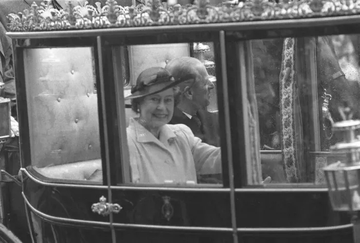 Framed Print : Queen Elizabeth II and Prince Philip on the Queens 60th Birthday celebrations Framed Print : Queen Elizabeth II and Prince Philip on the Queens 60th Birthday celebrations