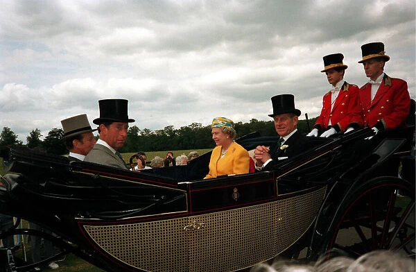 Queen Elizabeth II and Prince Philip at Royal Ascot 1992