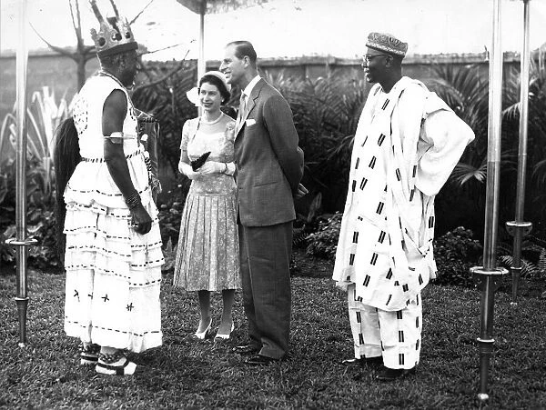 Queen Elizabeth II and Prince Philip on the Royal Tour of Nigeria