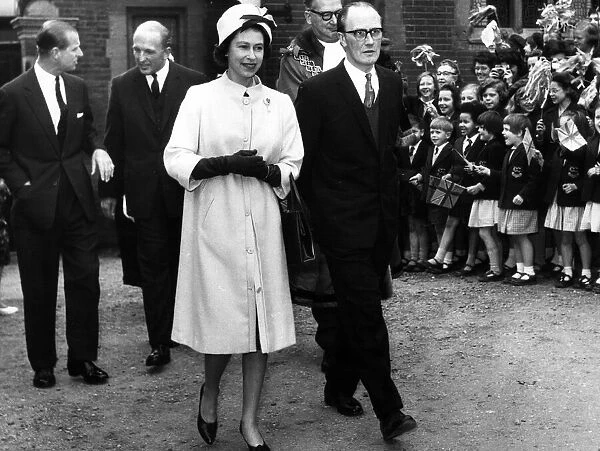 Queen Elizabeth II and Prince Philip visit Birmingham. 24th May 1963