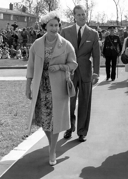 Queen Elizabeth II and Prince Philip during a visit to the city of Durham with Prince