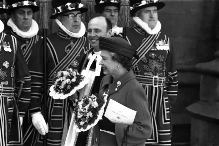 Framed Print : Queen Elizabeth II and Prince Philip visit Newcastle to distribute the Royal Maundy Money Framed Print : Queen Elizabeth II and Prince Philip visit Newcastle to distribute the Royal Maundy Money