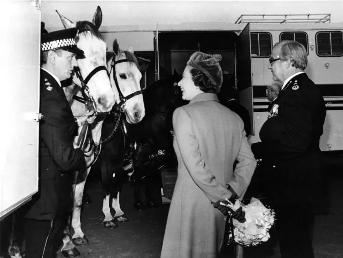 Framed Print : Queen Elizabeth II and Prince Philip visit Ponteland, Northumberland - officially opening