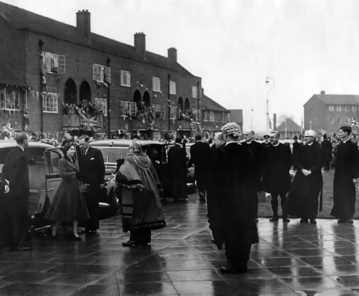 Framed Print : Queen Elizabeth II and Prince Philip visiting Birmingham, West Midlands Framed Print : Queen Elizabeth II and Prince Philip visiting Birmingham, West Midlands
