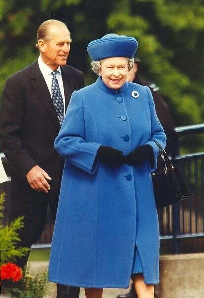 Queen Elizabeth II and Prince Philip visits St James Park