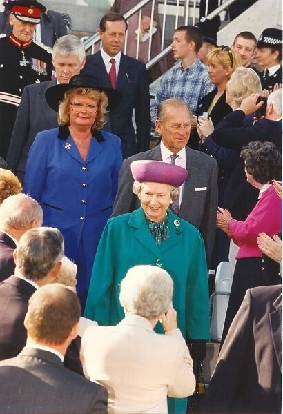 Queen Elizabeth II and Prince Phillip offically open the Riverside