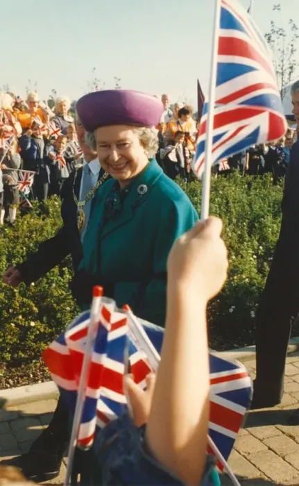 Framed Print : Queen Elizabeth II and Prince Phillip offically open the Riverside
