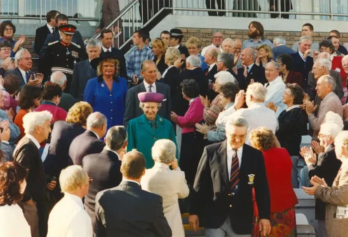 Framed Print : Queen Elizabeth II and Prince Phillip offically open the Riverside Framed Print : Queen Elizabeth II and Prince Phillip offically open the Riverside