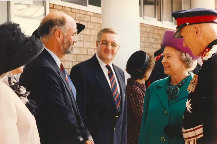 Framed Print : Queen Elizabeth II and Prince Phillip offically open the Riverside Framed Print : Queen Elizabeth II and Prince Phillip offically open the Riverside