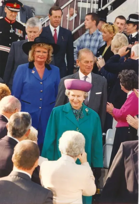 Framed Print : Queen Elizabeth II and Prince Phillip offically open the Riverside Framed Print : Queen Elizabeth II and Prince Phillip offically open the Riverside