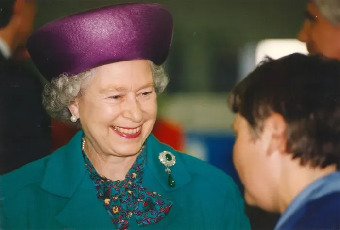 Framed Print : Queen Elizabeth II and Prince Phillip visit the Thorn Lighting Factory in Spennymoor Framed Print : Queen Elizabeth II and Prince Phillip visit the Thorn Lighting Factory in Spennymoor