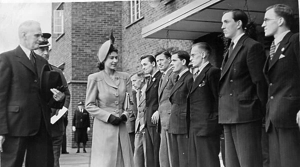 Queen Elizabeth II, Princess Elizabeth visits Finchale Abbey Centre for Disabled Persons