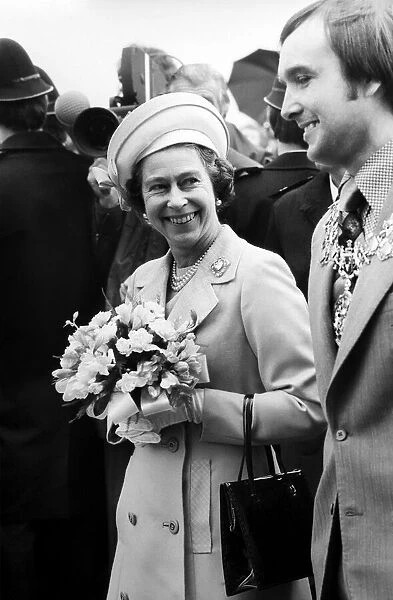 Queen Elizabeth II rocked with laughter at Pepys Estate, Deptford, today