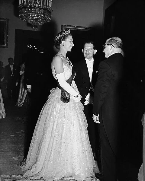 Queen Elizabeth II during her royal visit to Malta. 3rd May 1954