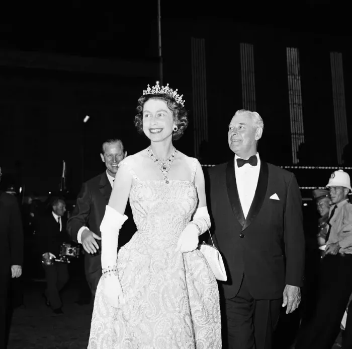 Framed Print : Queen Elizabeth II during her royal visit to New Zealand. 6th February 1963